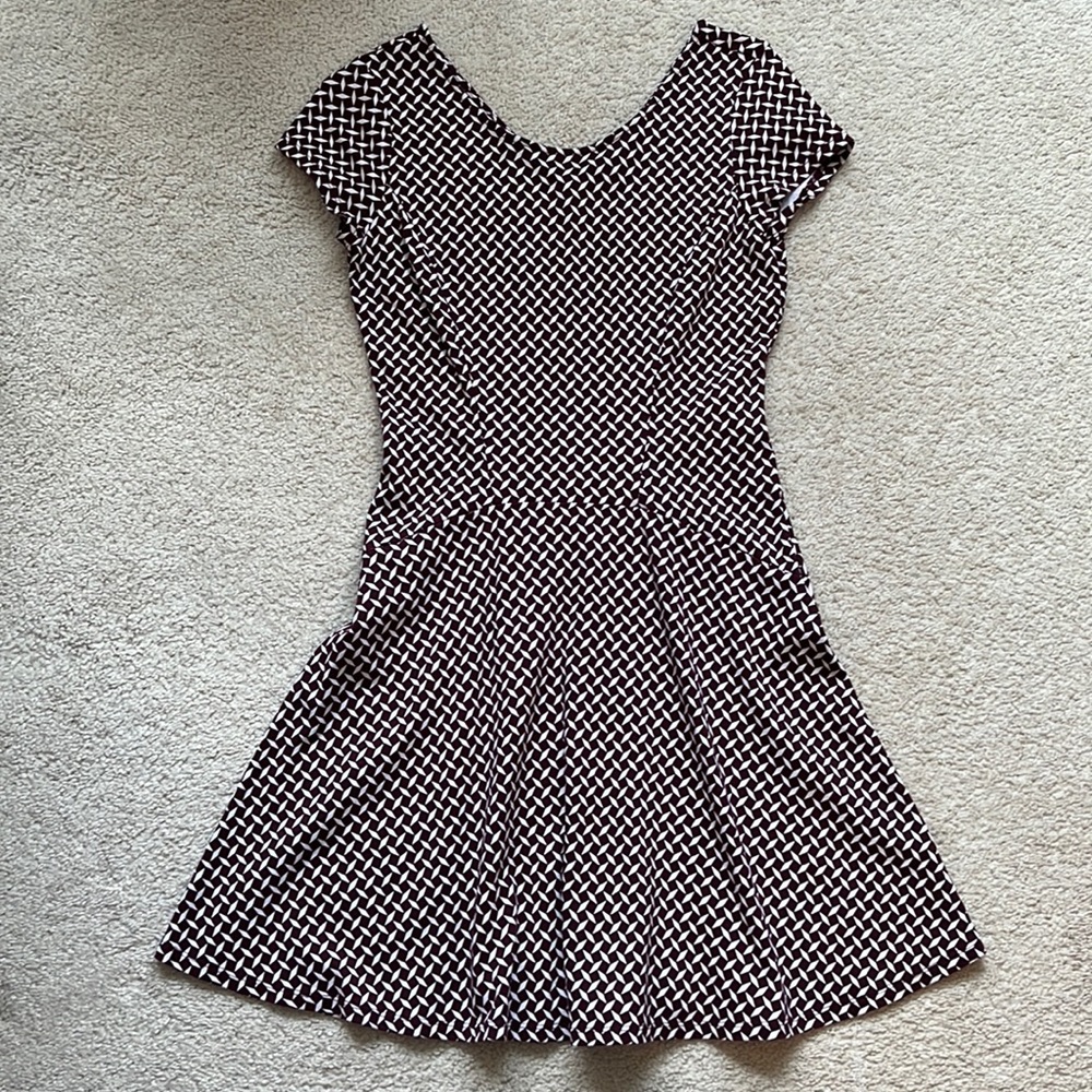 New York & Co knit dress with flare skirt